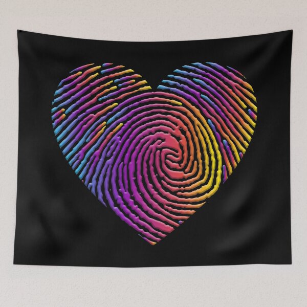 Item preview, Colorful Heart Fingerprint  designed and sold by infleims.