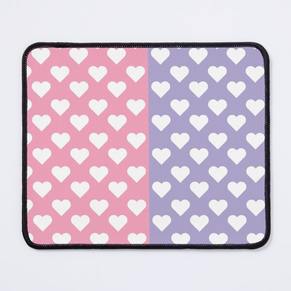 Item preview, Pink & Lavender White Crazy Hearts - Cute designed and sold by OddPop.