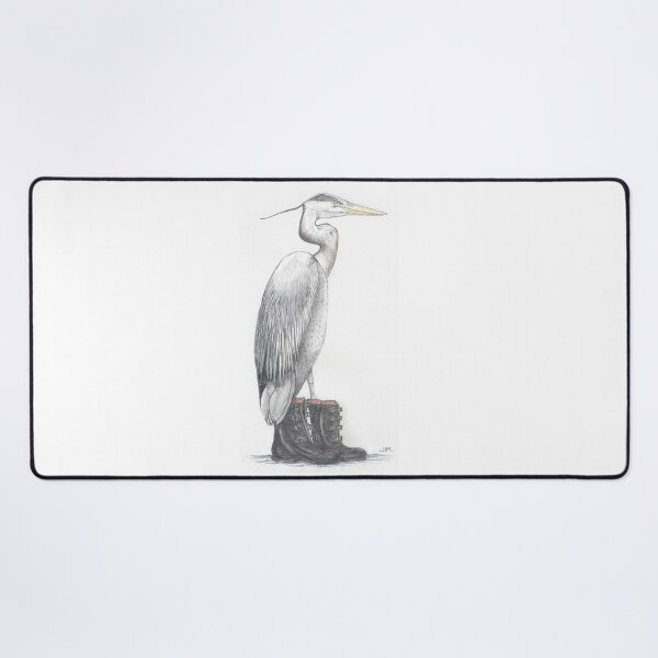 Item preview, Great blue heron in galoshes designed and sold by JimsBirds.