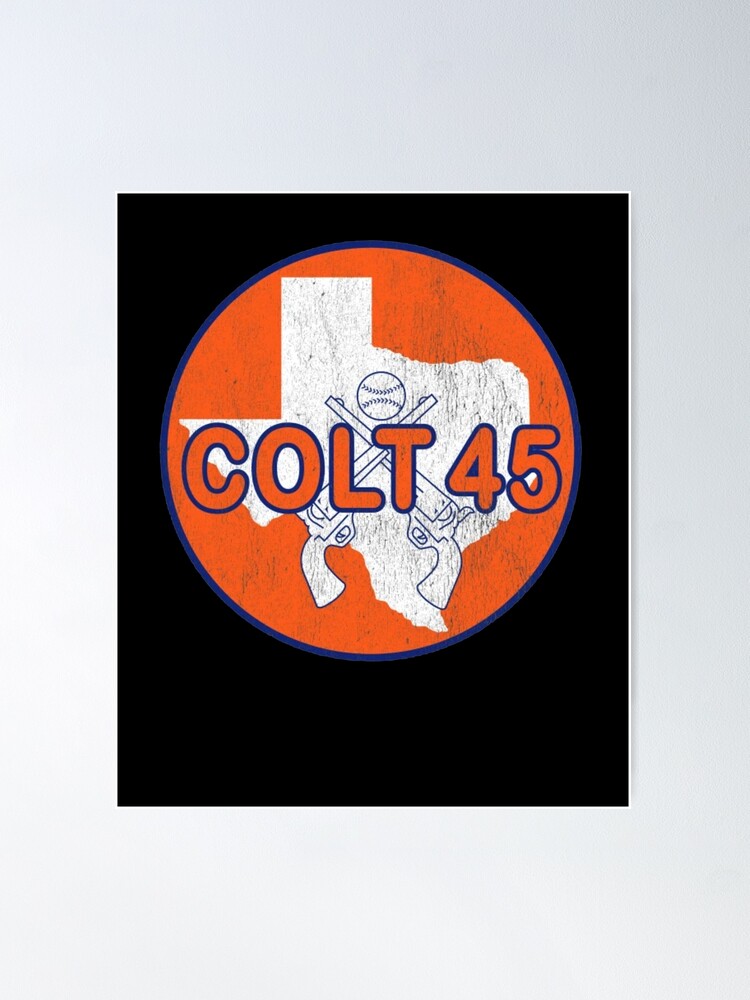 Houston Colt .45s Retro Classic Baseball Team Logo Raglan T Shirt