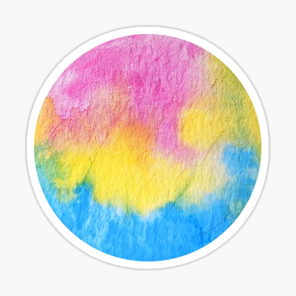 Pan Pride Flag Moon Sticker