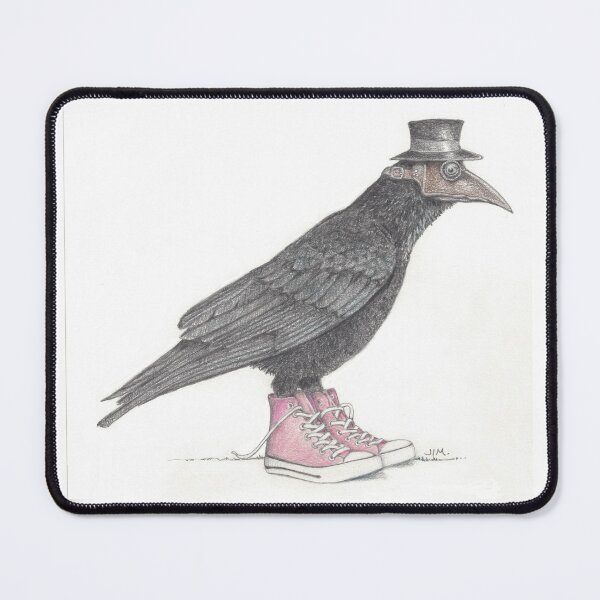 Item preview, Plague bird in pink high tops designed and sold by JimsBirds.