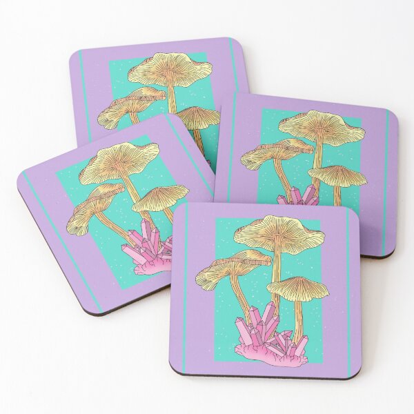 Item preview, Crystal Mushrooms designed and sold by queerlywitches.