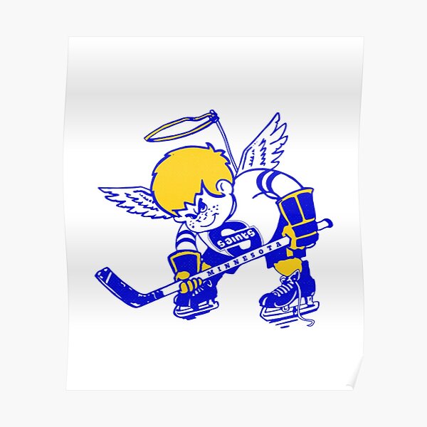 Defunct hockey team Minnesota Fighting Saints vintage retro Poster for  Sale by Qrea