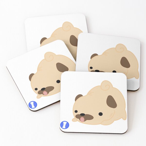 Item preview, Little pug and its ball designed and sold by SushiPugCo.