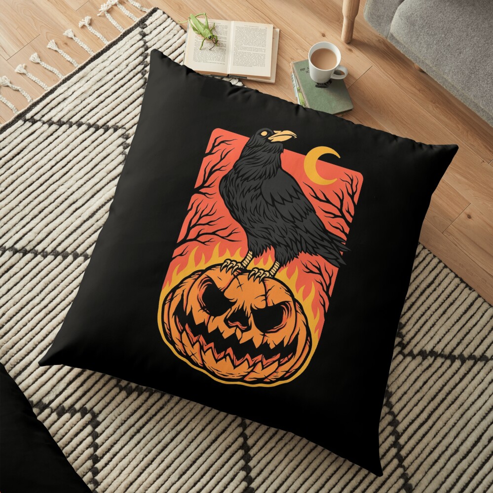Halloween Night Floor Pillow