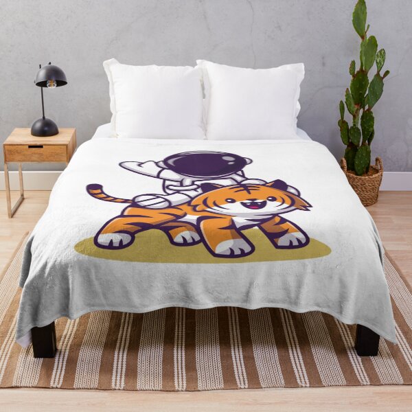 Item preview, Astronaut with cute tiger cartoon designed and sold by fariz yuhdi.