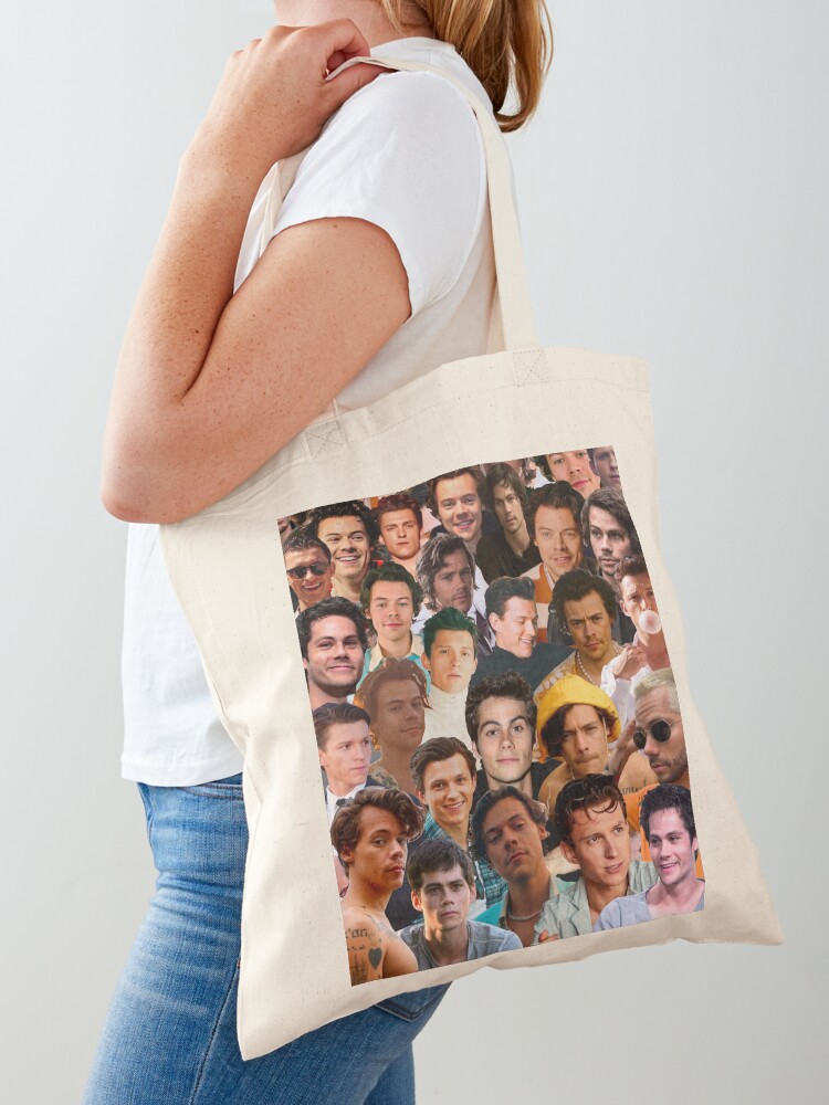 Personalized photo collage tote bags best sale