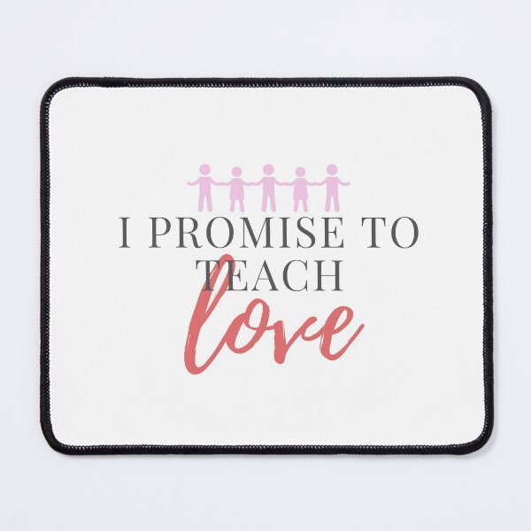 Item preview, I Promise To Teach Love Pink Stick People- Back to School, For Teacher, Teacher Gifts designed and sold by Teetee94.