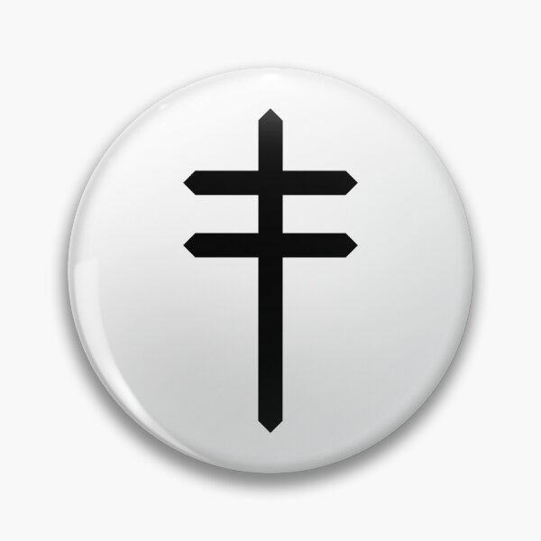 Item preview, Double Barred Cross - Black designed and sold by joshcartoonguy.