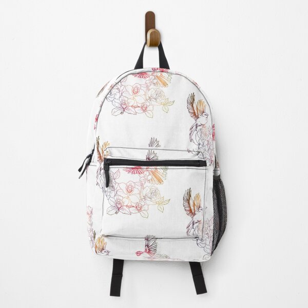 Item preview, Canary and Fantail holding up orchids and roses designed and sold by Storme-Creative.