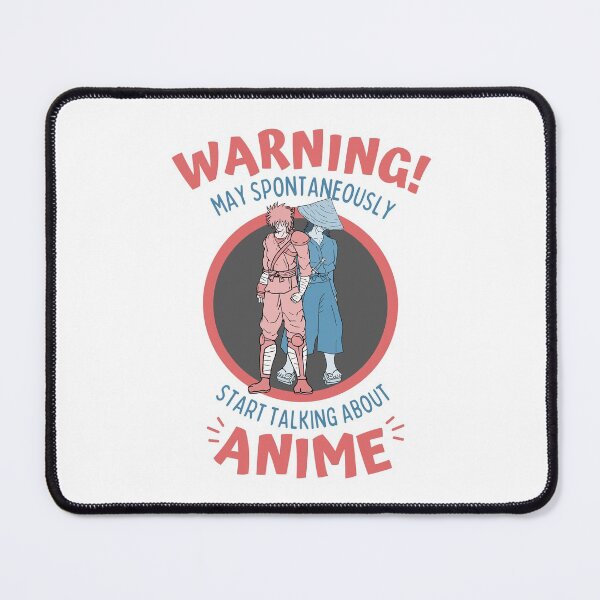 Item preview, Warning May Spontaneously Start Talking About Anime Back to back Samurais Black - Funny Otaku Anime Lover designed and sold by Teetee94.