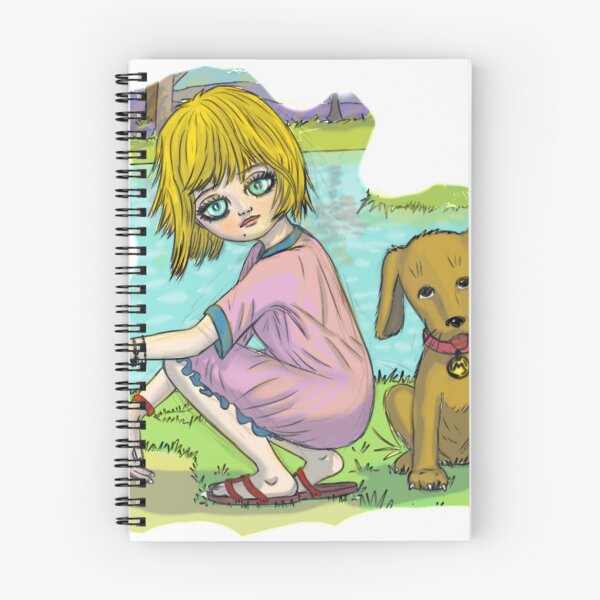 Item preview, Anime young girl with her dog designed and sold by Adlani.