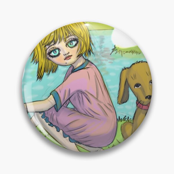 Item preview, Anime young girl with her dog designed and sold by Adlani.