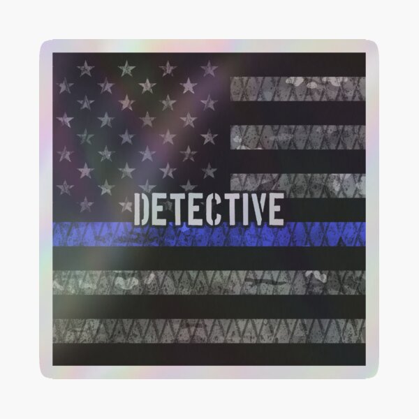 Item preview, Detective Thin Blue Line Distressed Flag designed and sold by Jared Davies.