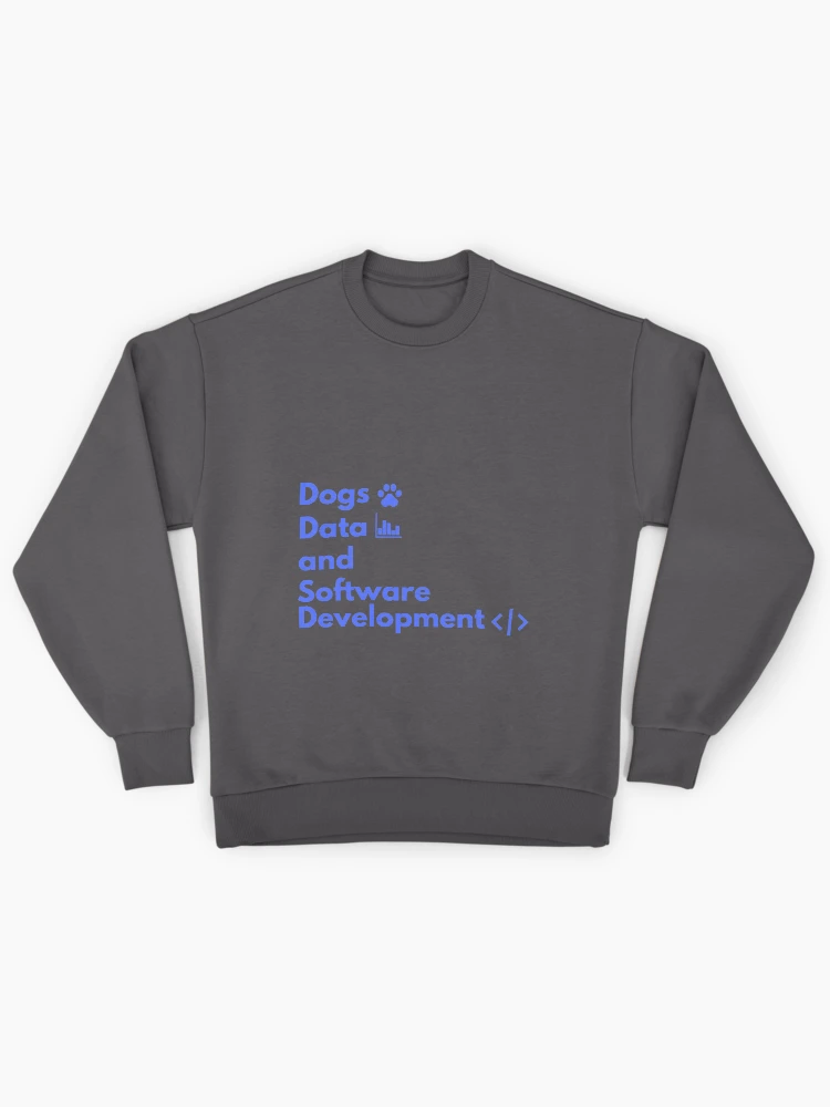 Thumbnail 1 of 6, Premium Oversized Sweatshirt, Dogs, Data and Software Development| Colorful Colorful Coding/Coder software engineer developer programmer geek coder STEM designed and sold by brinikki.