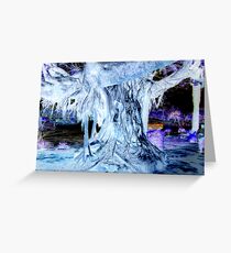 Illuminating Christmas tree Greeting Card