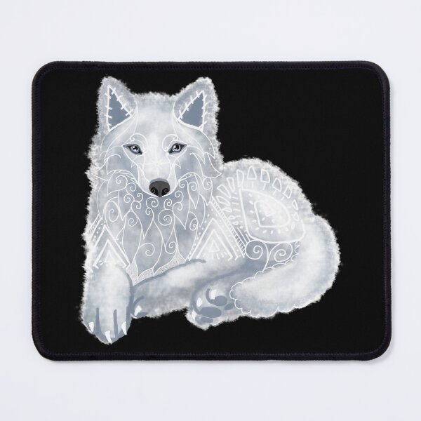 Item preview, White Wolf Spirit Animal designed and sold by tinaschofield.