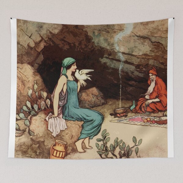 Artikelvorschau, Warwick Goble Vintage Märchenillustration entworfen und verkauft von Bellathewilde.