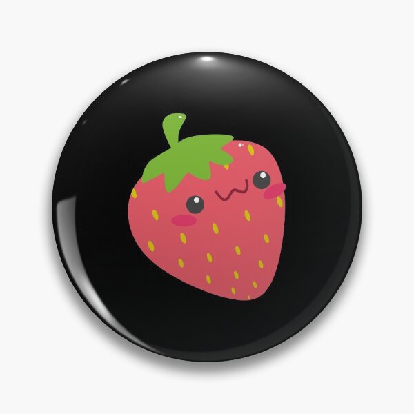 Item preview, Strawberry cute face sticker  designed and sold by Noor-alhuda.