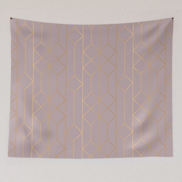 Item preview, Dusty Rose Gold Pastel Geometric Pattern designed and sold by Vic Torys ☆.