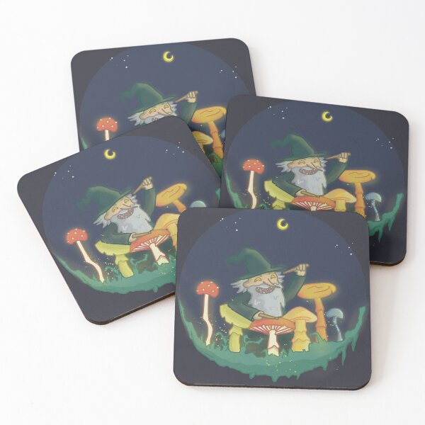 Item preview, Wizard Playing Mushroom Drums  designed and sold by grphitee.