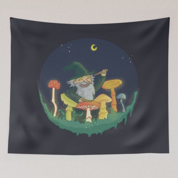 Item preview, Wizard Playing Mushroom Drums  designed and sold by grphitee.