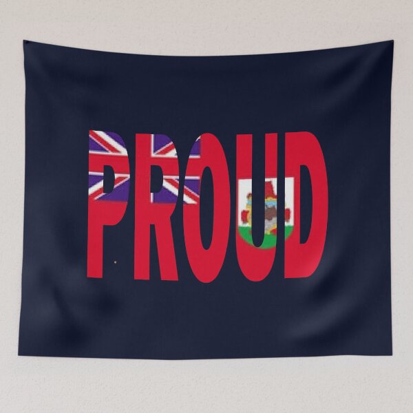 Item preview, Bermuda Flag Design in The Word Proud - BVI - Soca Mode designed and sold by Soca-Mode.