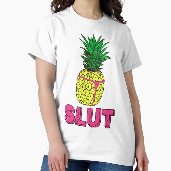 Item preview, Slutty Pineapple T-Shirt| Brooklyn Nine-Nine Pineapple in Thong Tshirt| Pineapple Slut Tropical Graphic Tee designed and sold by Nada18.