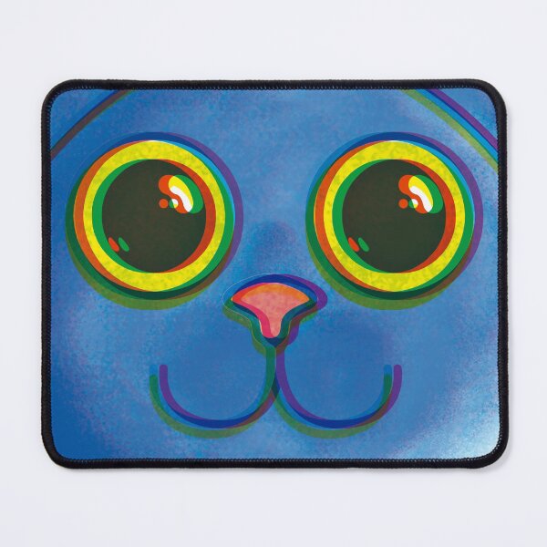 Item preview, psychedelic cat designed and sold by Bearded-Cow.