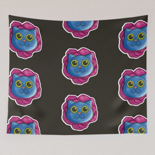 Item preview, psychedelic cat designed and sold by Bearded-Cow.