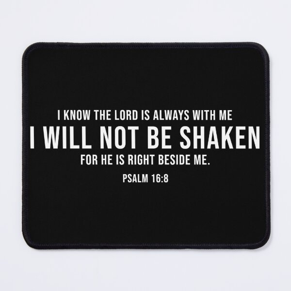 Item preview, I will not be shaken - Christian Bible Verse Quote designed and sold by ChristianLife.