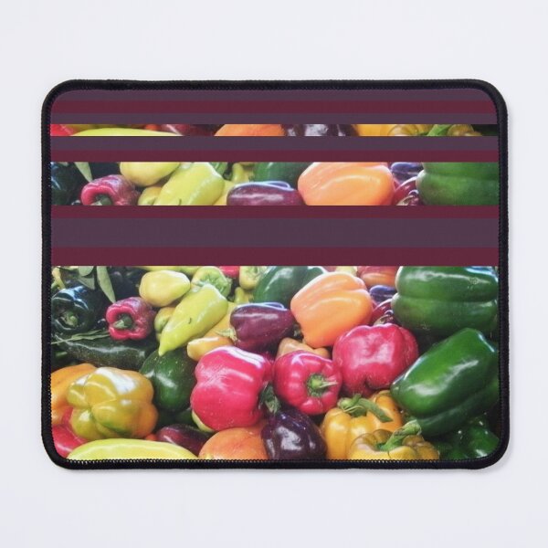 Item preview, Shiny Peppers, Colorful Nature, Color Blocking Design by Courtney Hatcher designed and sold by cghatcherart.