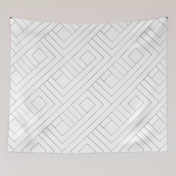 Item preview, Modern Soft Grey Silver Geometric  Pattern With Silver Shimmer designed and sold by Vic Torys ☆.