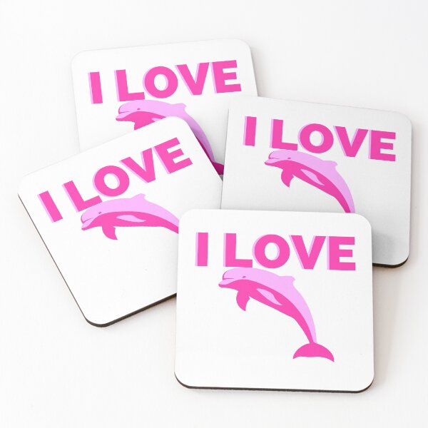 Item preview, I LOVE DOLPHINS designed and sold by wildwhimsical.