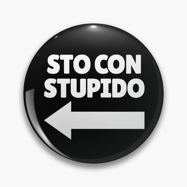Item preview, Sto Con Stupido Italian Arrow Left Funny I'm With Stupid Gear designed and sold by DynamicDesign.
