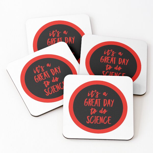 Item preview, It’s a great day to do science in black and red font on white background designed and sold by UncleStuScience.