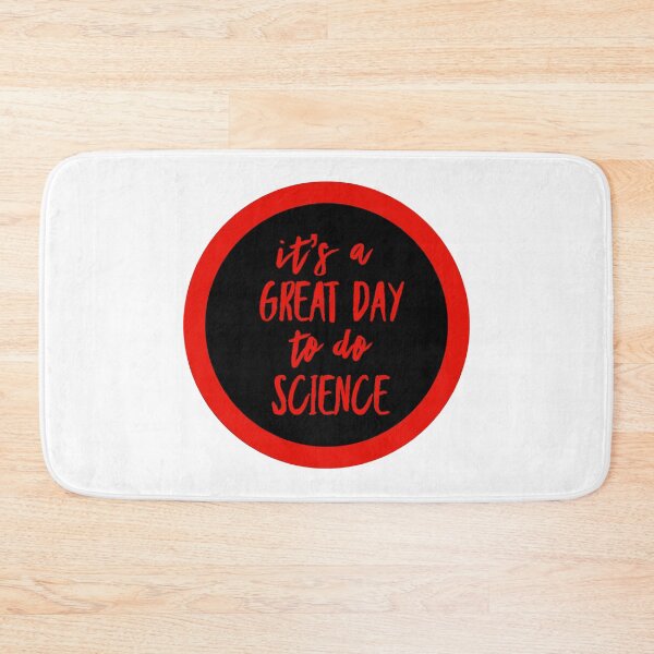 Item preview, It’s a great day to do science in black and red font on white background designed and sold by UncleStuScience.
