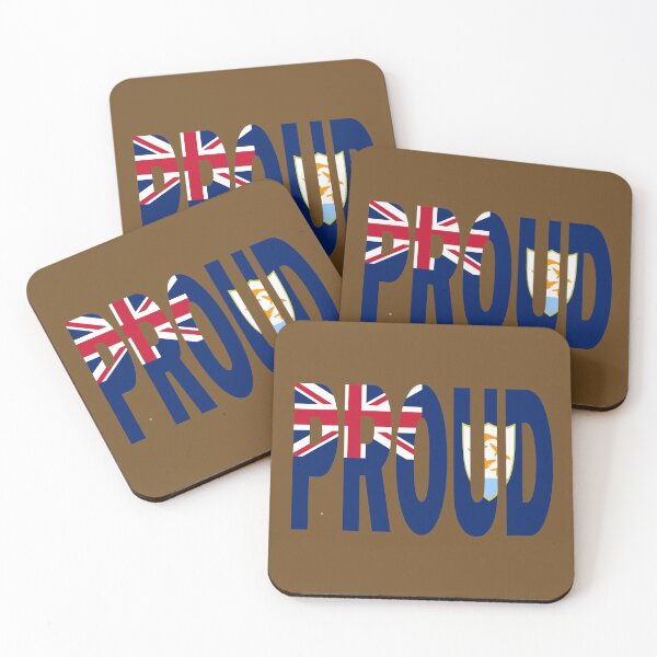 Item preview, Anguilla Flag Design in The Word Proud - BVI - Soca Mode designed and sold by Soca-Mode.