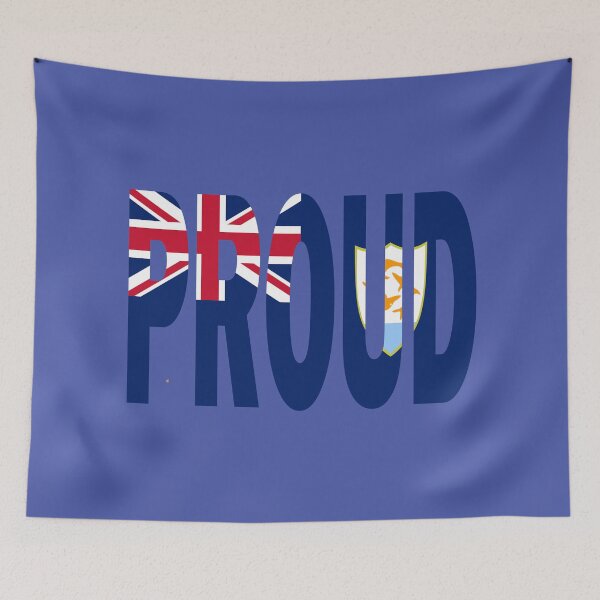 Item preview, Anguilla Flag Design in The Word Proud - BVI - Soca Mode designed and sold by Soca-Mode.