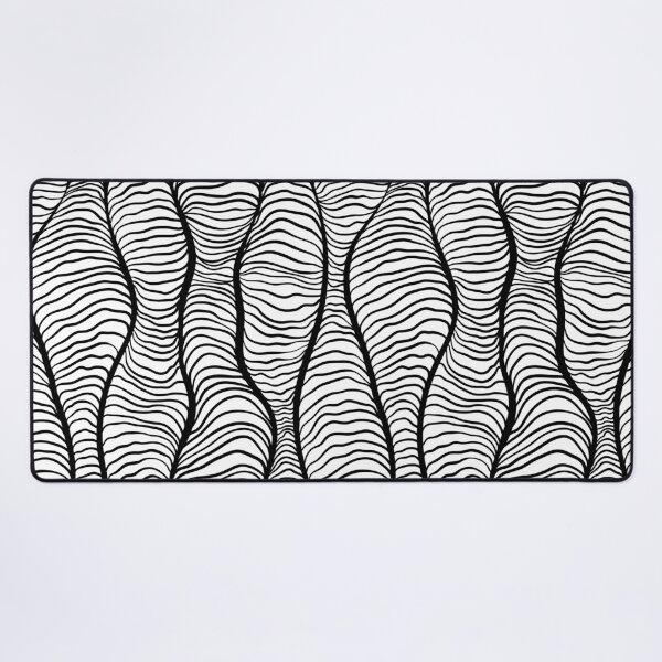 Uneven Pattern Seamless Monochrome Design Desk Mat