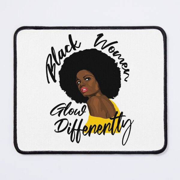 Item preview, Black Women Glow Differently designed and sold by isidorebeige.