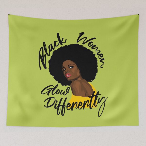 Item preview, Black Women Glow Differently designed and sold by isidorebeige.