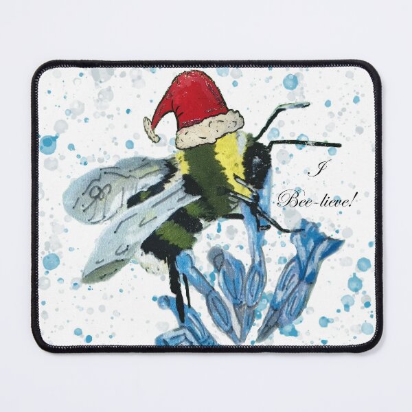 Item preview, The Christmas Bumble Bee - I Bee-lieve - Santa hat bee designed and sold by CJSCRAFTS.
