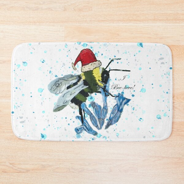 Item preview, The Christmas Bumble Bee - I Bee-lieve - Santa hat bee designed and sold by CJSCRAFTS.