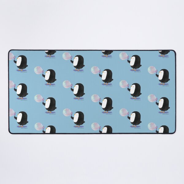 Bubbles Penguin Desk Mat