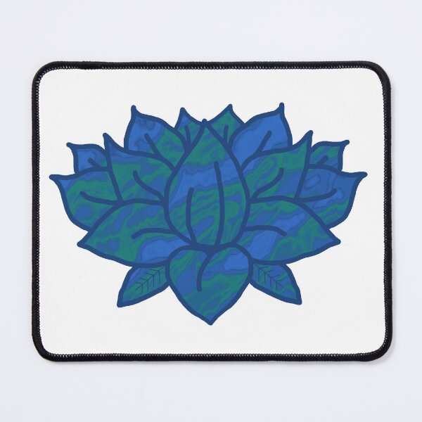 Item preview, Blue-Green Lotus Flower Pour Paint Option 2 designed and sold by doodle-mittens.