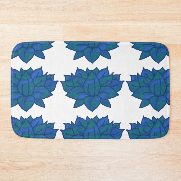 Item preview, Blue-Green Lotus Flower Pour Paint Option 2 designed and sold by doodle-mittens.