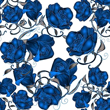 Artwork thumbnail, Blue Roses by bloomingvine