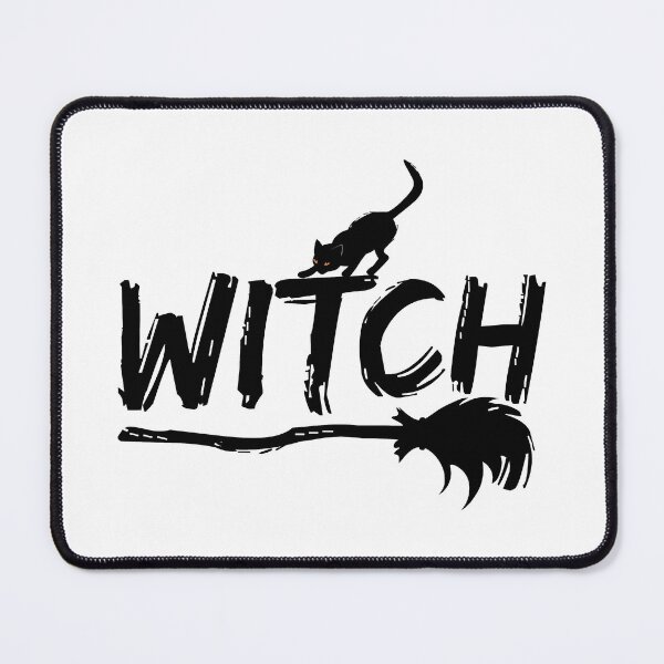 Item preview, Witch Cat Broom | Witches Scary Funny Halloween designed and sold by GravitiTees.